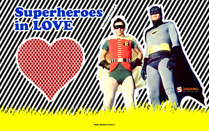 Superheroes in love - Batman & Robin wallpapers